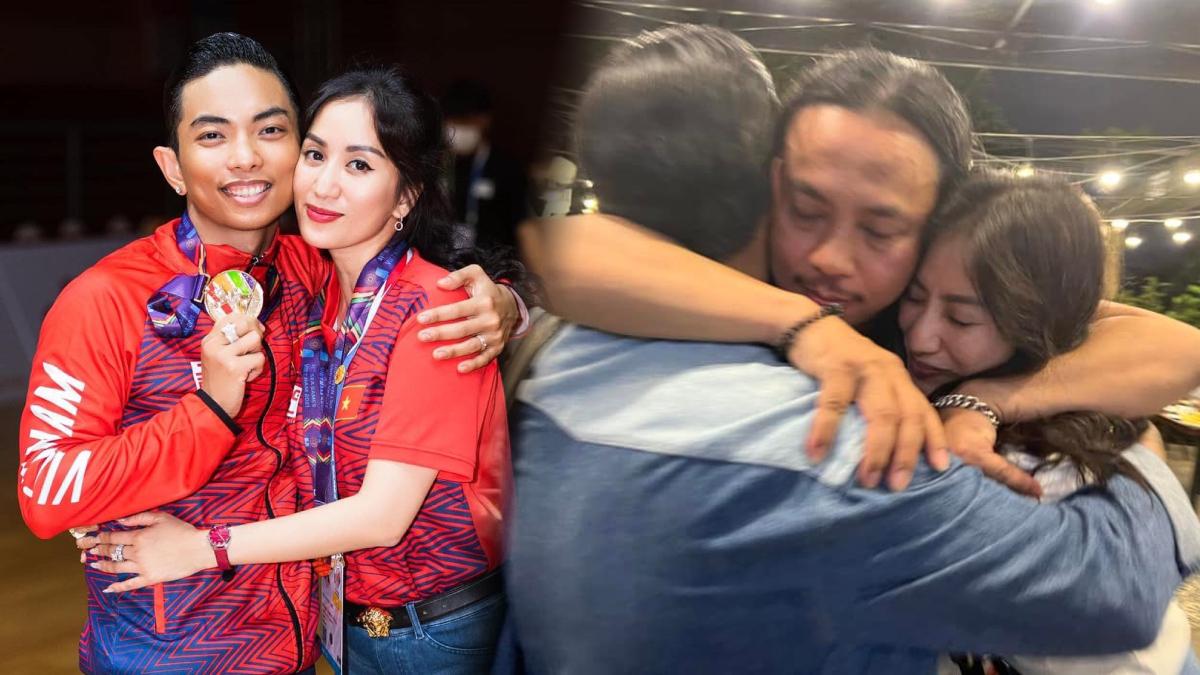 Khánh Thi nghẹn ngào trong vòng tay của tình cũ 10 năm lẫn ông xã Phan Hiển