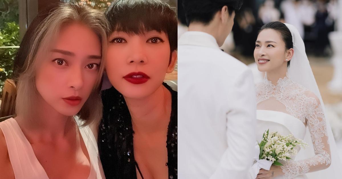 Sau hơn 1 tuần cưới chồng trẻ, Ngô Thanh Vân xuất hiện với mái tóc bạc nửa đầu