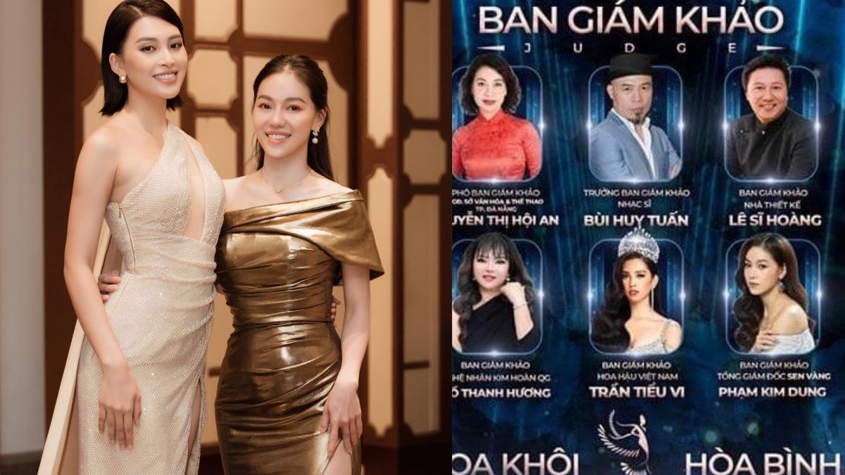 Tiểu Vy từng làm giám khảo cuộc thi Hoa hậu mà Sen Vàng đang phản đối