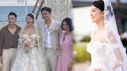 Hình ảnh chồng Minh Hằng xuất hiện trên MXH dù cô dâu tháng 6 đã dặn khách mời không đăng ảnh chú rể