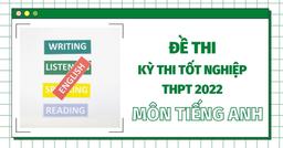 Đề thi tốt nghiệp THPT Quốc gia năm 2022 môn tiếng Anh (24 mã đề) - đang cập nhật