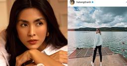 Tăng Thanh Hà lại "mỏng dính", đôi chân khẳng khiu trong bức hình mới