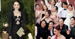 Nhã Phương - Trường Giang được khen vì ứng xử tinh tế khi Diệu Nhi, Liêu Hà Trinh cưới cùng ngày