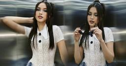 Bị chê nhạt nhòa, Hoa hậu Đỗ Thị Hà bất ngờ "lột xác" với váy ngắn cũn và make-up lạ lẫm