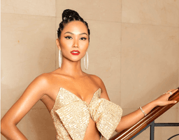 Diện váy chất liệu ánh kim đẹp như H'Hen Niê mùa lễ hội này