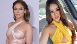 Chiếc váy vàng nắng của HH Khánh Vân lại bất ngờ vướng đạo nhái sao quốc tế