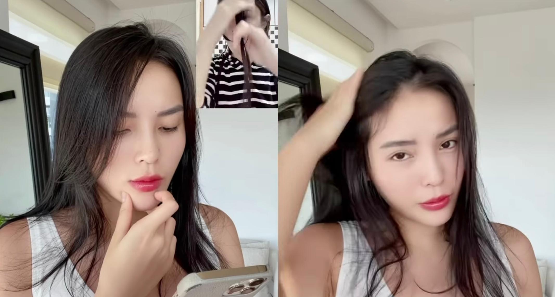Kỳ Duyên nhờ Minh Triệu cắt tóc theo tiktok và cái kết