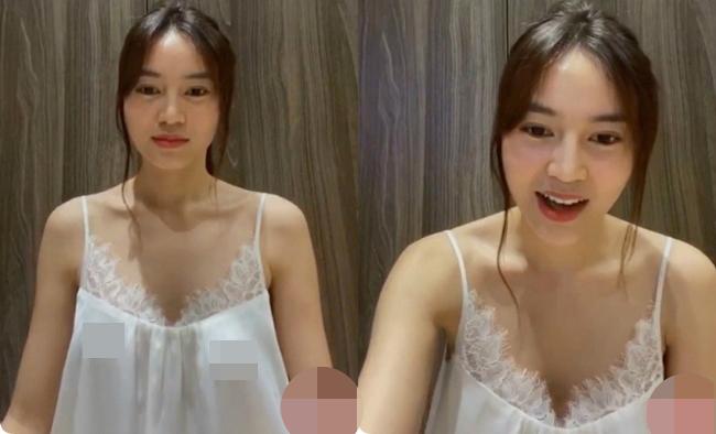 Bất chấp hớ hênh, Ninh Dương Lan Ngọc và mỹ nhân Việt vẫn trung thành với áo ngủ hai dây khi livestream