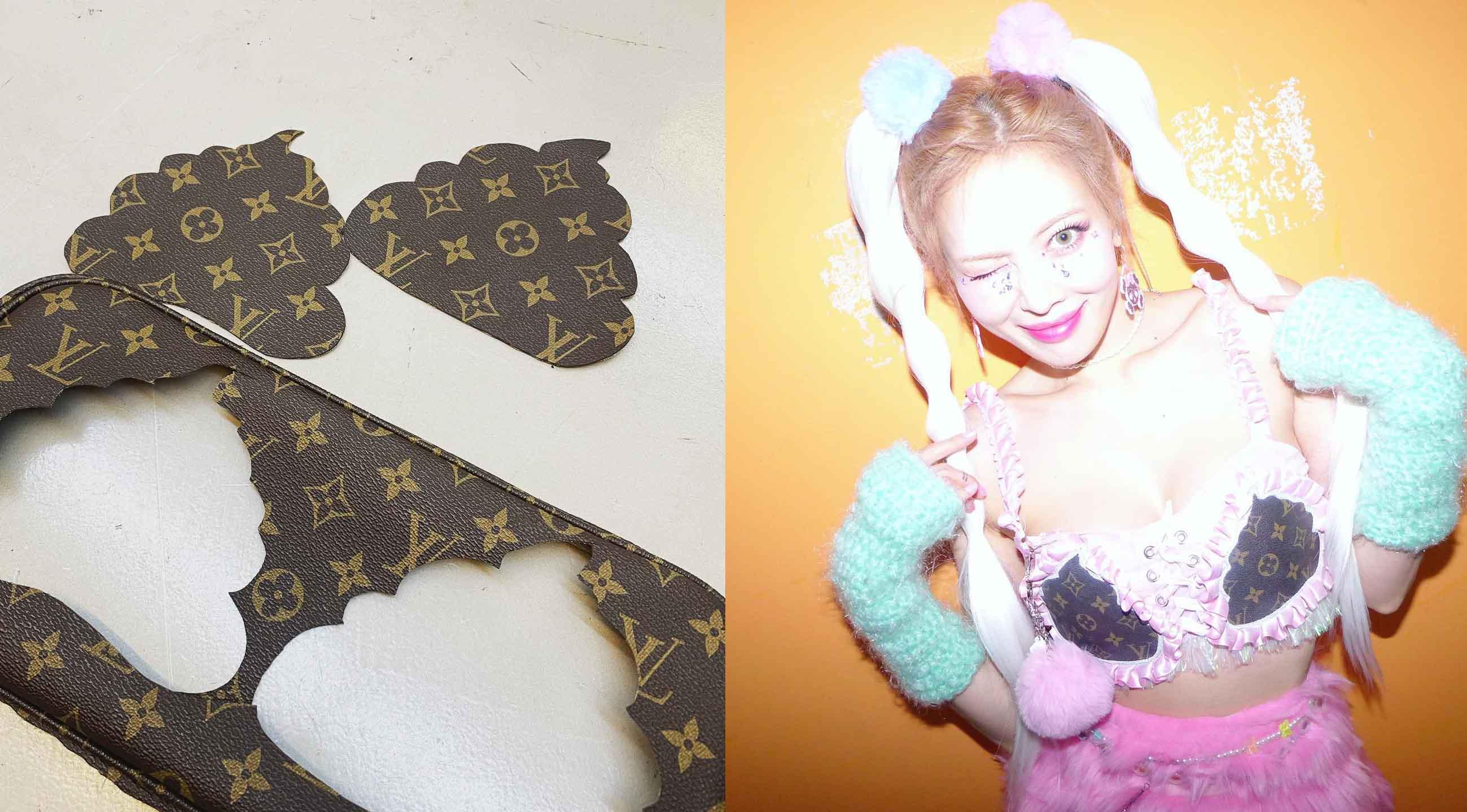 Hyuna may áo bralette từ túi Louis Vuitton