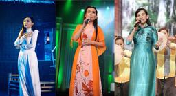 23 năm đi hát của Phi Nhung đều gắn bó với chiếc áo dài đậm đà bản sắc dân tộc