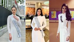 Khi áo dài trắng Việt Nam khoe sắc trên đấu trường nhan sắc quốc tế