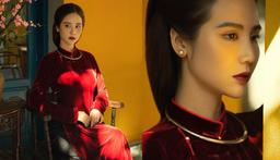 Rũ bỏ hình tượng tổng tài, Huyền Lizzie hoá thân thành con gái Hà Nội xưa với áo dài, đón năm mới