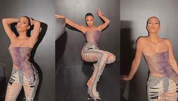 Mấy ai đủ can đảm diện quần jeans rách "cực chiến" như Kim Kardashian?