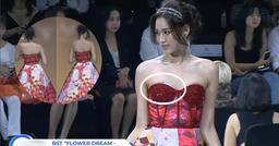 Đỗ Thị Hà không có duyên với miếng dán nội y, diện bao nhiêu lần thì bấy nhiêu lần muốn "độn thổ"