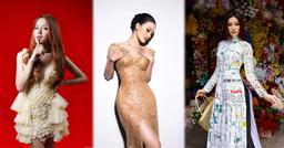 Váy làm từ chất liệu độc lạ: Hương Ly mặc váy giấm ăn, Hương Giang diện cả ngàn chiếc bao cao su