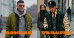Phân biệt Varsity và Bomber Jacket: Màn "so găng" streetstyle học đường và quân đội