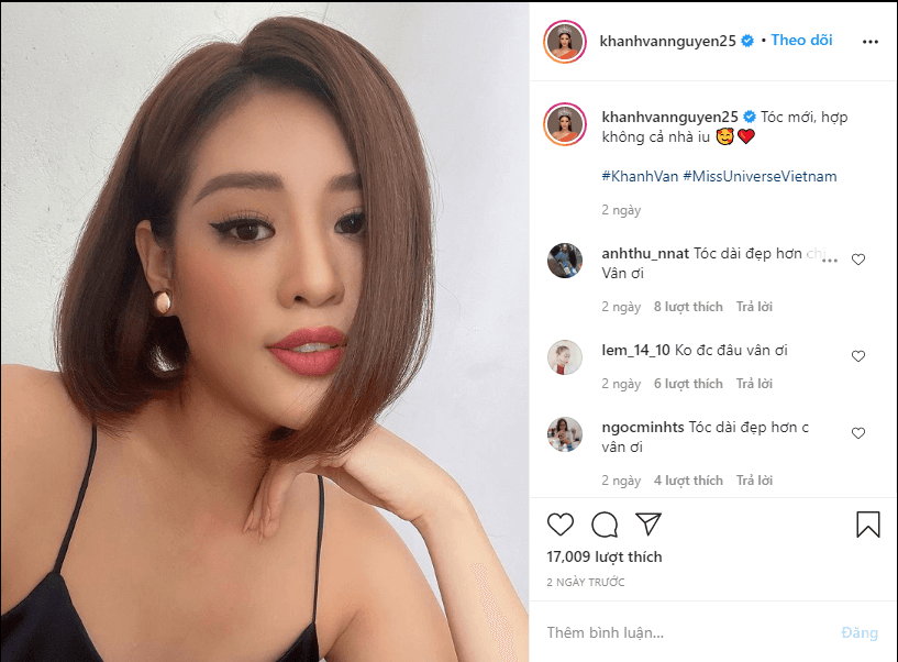 Hoa hậu Hoàn vũ Việt Nam 2019 Nguyễn Trần Khánh Vân khoe tóc mới và cái kết