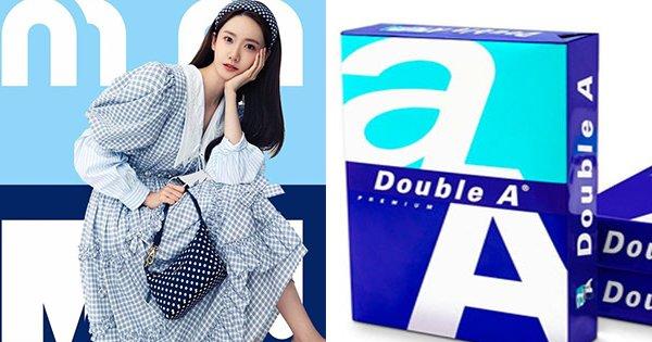 Poster quảng bá thời trang của Miu Miu nhìn giống quảng cáo giấy A4