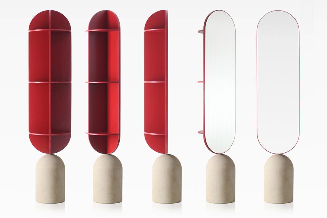 Orte-Gương kết hợp kệ - sáng kiến tiết kiệm không gian mà vẫn đầy thẩm mỹ