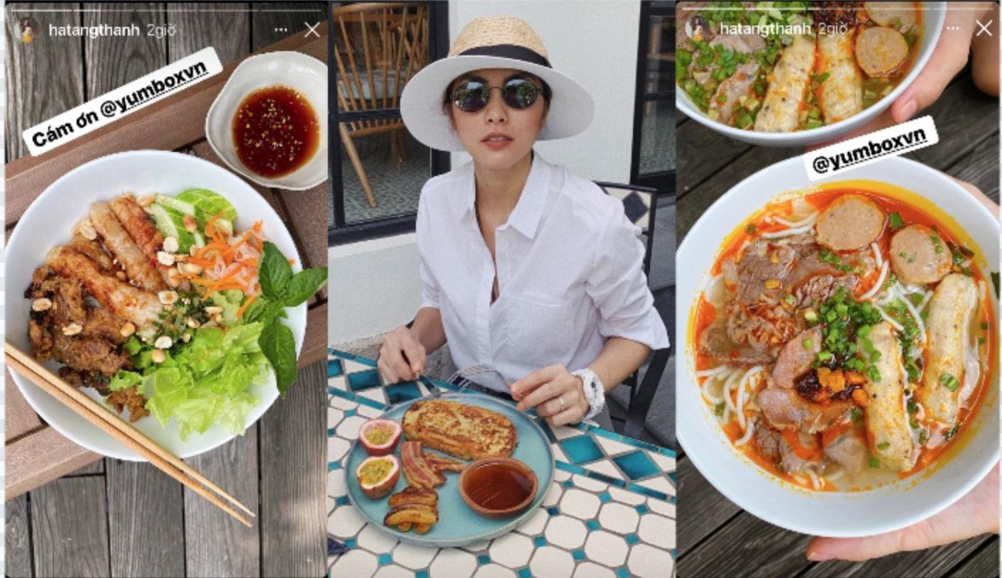 Tăng Thanh Hà có một ngày toàn... bún, món nào cũng thơm ngon khó cưỡng