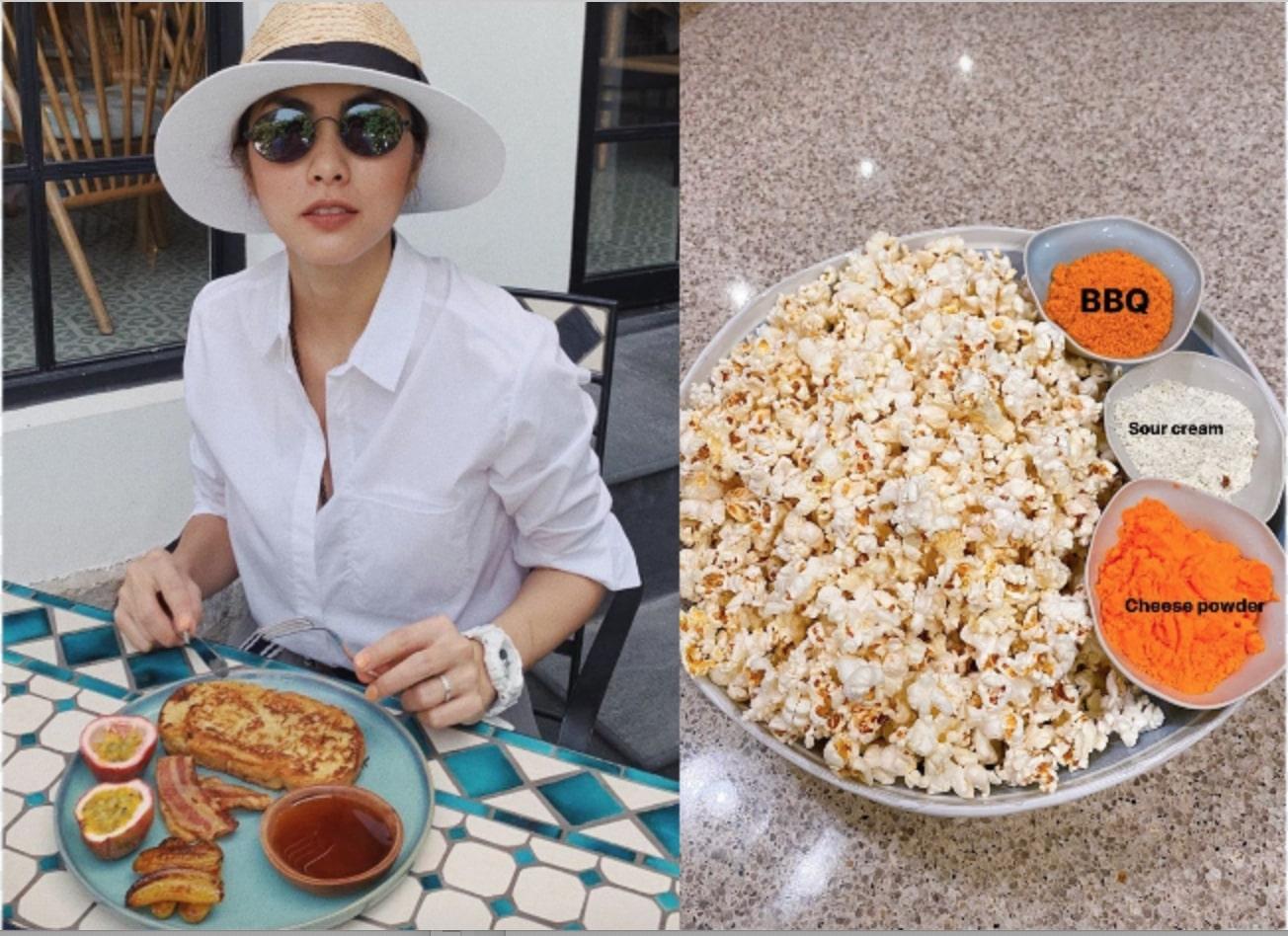 Tiểu Vy nấu chè bưởi tự khen "ngon chấn động", Hà Tăng làm bắp rang 3 vị