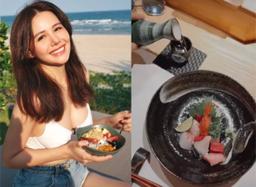 Tăng Thanh Hà ăn brunch mà như ăn tiệc, Lương Thuỳ Linh tranh thủ ăn lẩu ếch khi về Hà Nội