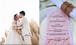 Hé lộ thực đơn đám cưới Minh Hằng, nhìn qua đã thấy cô dâu chiêu đãi khách toàn sơn hào hải vị