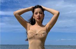 Dân mạng thắc mắc tưởng Chi Pu không mặc gì vì chiếc váy "mặc như không"