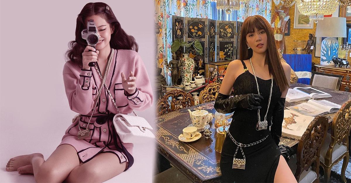 Ngọc Trinh chơi lớn sắm túi mini Chanel giống Jennie (BLACKPINK)