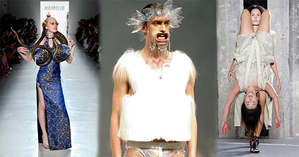 Những màn trình diễn điên rồ nhất các tuần lễ thời trang