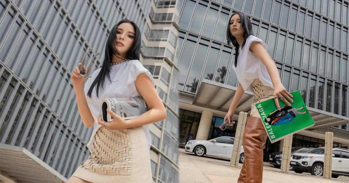 Hoa hậu Kỳ Duyên lên đồ dạo phố nhưng bị fan chê như "đi (lội) ruộng"