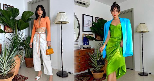 Cô em Trendy Khánh Linh gợi ý tín đồ thời trang phối đồ hè theo phong cách color block