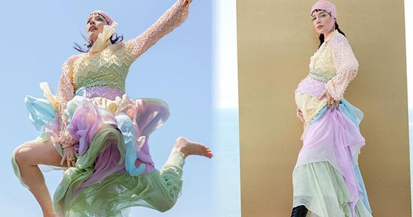 Tháng cuối thai kỳ, Halsey vẫn tự tin khoe bụng bầu trên tạp chí thời trang Allure