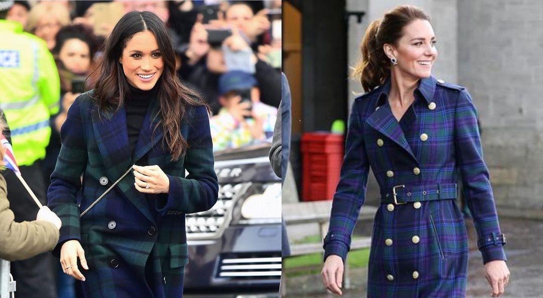 Cùng diện những trang phục tương đồng nhưng Kate Middleton hoàn toàn vượt mặt Meghan Markle