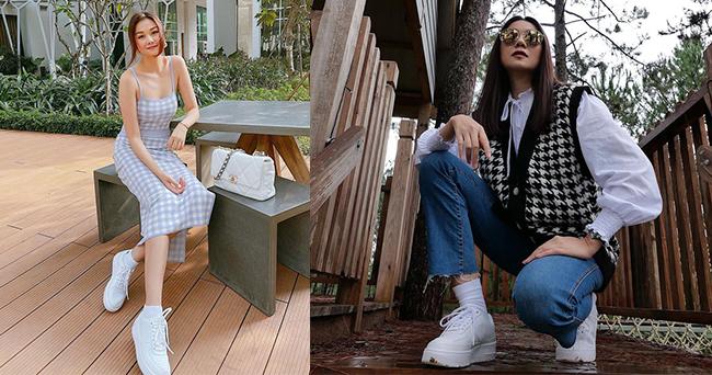 Kiểu giày đơn giản nào giúp Thanh Hằng luôn trẻ trung bất chấp tuổi tác?