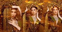 Quốc phục nặng gần 30kg của Ngọc Thảo: Diện mấn với bodysuit