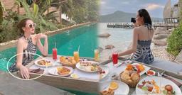 Sau nghi vấn có bầu, Tường San quyết giấu bụng nhưng vẫn lộ vòng 2 "vượt mặt"