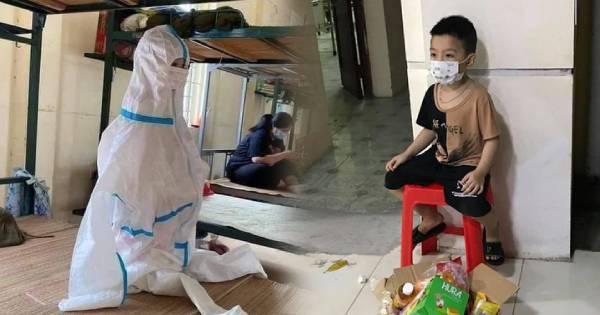 Nhìn lại những hình ảnh xót xa của các em bé đi cách ly vì Covid-19