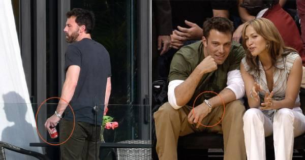 Ben Affleck đeo lại đồng hồ được Jennifer Lopez tặng 20 năm trước