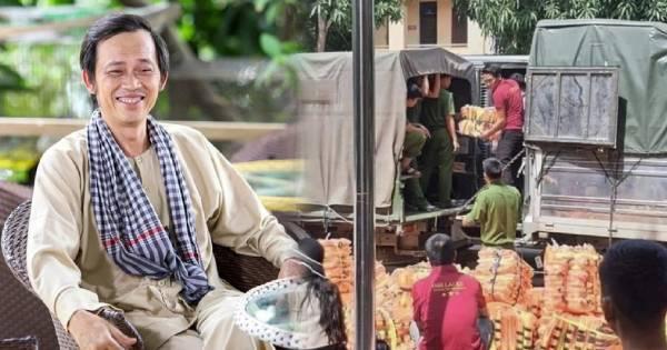 Cư dân mạng truyền tay nhau hình ảnh đoàn của Hoài Linh cứu trợ áo phao và mỳ tôm giữa mùa hè