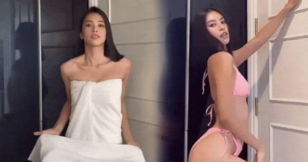 Tiểu Vy khẳng định vị thế "Hoa hậu gợi cảm nhất" qua màn thay đồ với khăn tắm