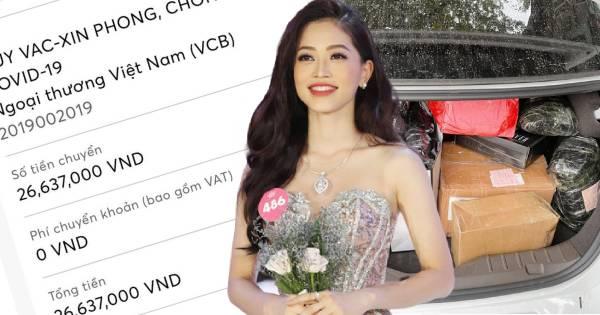 Á hậu Phương Nga bán quần áo để ủng hộ Quỹ vắc xin phòng chống Covid-19