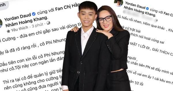 Nhâm Hoàng Khang lên tiếng nhận sai, xin lỗi Phi Nhung