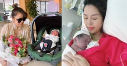 Quế Vân vừa sinh đã phải tự lái xe đưa con đi khám, không thấy chồng đâu