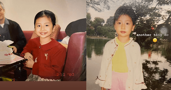 Quỳnh Anh Shyn khoe ảnh "xanh đỏ tím vàng" khác lạ thời thơ ấu