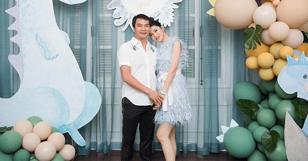 Á hậu Thanh Tú ra dáng mẹ đảm sau khi sinh quý tử cho chồng đại gia