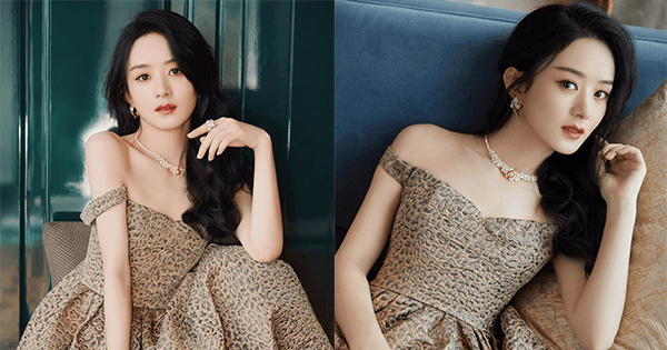 Sau nhiều lần bị chê gầy guộc, Triệu Lệ Dĩnh xuất hiện sang chảnh, lộng lẫy như công chúa