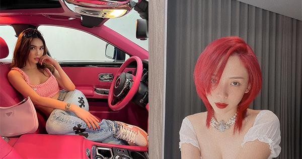 Hôm qua sao làm gì (1/10): Ngọc Trinh tạo dáng bên xe sang, Tóc Tiên khoe tóc đỏ rực