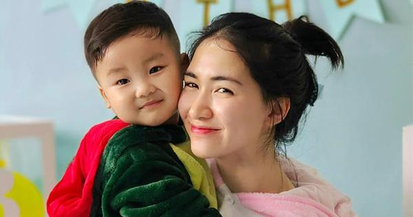 Một mình làm sinh nhật cho Bo, Hòa Minzy nhắn chồng: "An tâm ở nhà có mẹ lo cho con chu toàn"