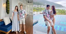 Diễm My 9X đi nghỉ dưỡng cùng gia đình bạn trai, tình tứ không rời như cặp đôi mới cưới